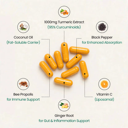 Turmeric Curcumin Capsules (1,000mg)